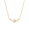 Thumbnail Image 1 of You're the One™ 5/8 CT. T.W. Certified Lab-Created Diamond Chevron Necklace in 14K Gold (F/SI2) – 18.5&quot;