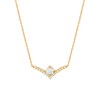 Thumbnail Image 0 of You're the One™ 5/8 CT. T.W. Certified Lab-Created Diamond Chevron Necklace in 14K Gold (F/SI2) – 18.5"