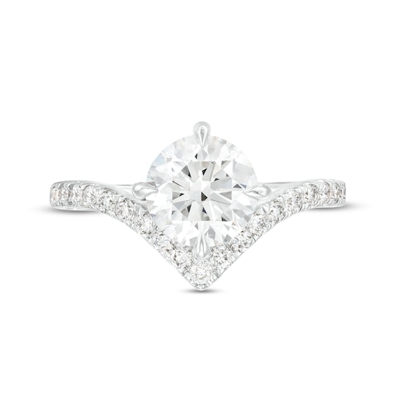 You're the Oneâ¢ -3/ CT. T.w. Certified Lab-Grown Diamond Chevron Engagement Ring in 14K Gold (F/Si2