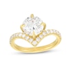 Thumbnail Image 0 of You're the One™ 2-1/3 CT. T.W. Certified Lab-Created Diamond Chevron Engagement Ring in 14K Gold (F/SI2)