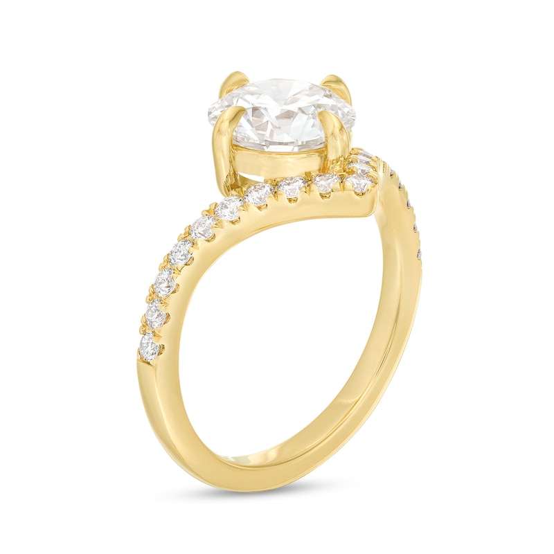 You're the One™ 2-1/3 CT. T.W. Certified Lab-Created Diamond Chevron Engagement Ring in 14K Gold (F/SI2)