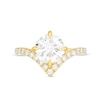 Thumbnail Image 4 of You're the One™ 2-1/3 CT. T.W. Certified Lab-Created Diamond Chevron Engagement Ring in 14K Gold (F/SI2)