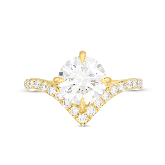 You're the One™ 2-1/3 CT. T.w. Certified Lab-Grown Diamond Chevron Engagement Ring in 14K Gold (F/Si2)