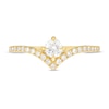 Thumbnail Image 4 of You're the One™ 3/8 CT. T.W. Certified Lab-Created Diamond Chevron Engagement Ring in 14K Gold (F/SI2)