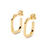 Thumbnail Image 0 of PDPAOLA™ at Zales Octagonal-Shaped Open Hoop Earrings in Brass with 18K Gold Plate