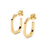 Thumbnail Image 0 of PDPAOLA™ at Zales Octagonal-Shaped Open Hoop Earrings in Brass with 18K Gold Plate