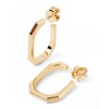 Thumbnail Image 3 of PDPAOLA™ at Zales Octagonal-Shaped Open Hoop Earrings in Brass with 18K Gold Plate