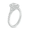 Thumbnail Image 3 of 1-1/3 CT. T.W. Certified Oval Diamond Frame Split Shank Engagement Ring in 14K White Gold (I/I1)