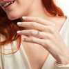 Thumbnail Image 2 of 1/3 CT. T.W. Diamond Three Stone Chevron Anniversary Band in 14K White Gold