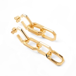 PDPAOLA™ at Zales Chain Link Drop Earrings in Brass with 18K Gold Plate