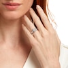 Thumbnail Image 2 of Kleinfeld® x Zales 2-1/5 CT. T.W. Certified Emerald-Cut Lab-Grown Diamond Twist Engagement Ring in Platinum (F/VS2)