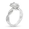 Thumbnail Image 3 of Kleinfeld® x Zales 2-1/5 CT. T.W. Certified Emerald-Cut Lab-Grown Diamond Twist Engagement Ring in Platinum (F/VS2)