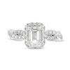 Thumbnail Image 4 of Kleinfeld® x Zales 2-1/5 CT. T.W. Certified Emerald-Cut Lab-Grown Diamond Twist Engagement Ring in Platinum (F/VS2)