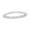 Thumbnail Image 1 of 1/4 CT. T.W. Diamond Alternating Anniversary Band in 10K White Gold