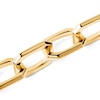 Thumbnail Image 3 of PDPAOLA™ at Zales 14.5mm Paper Clip Link Chain Bracelet in Brass with 18K Gold Plate – 8.27"