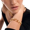 Thumbnail Image 5 of PDPAOLA™ at Zales 14.5mm Paper Clip Link Chain Bracelet in Brass with 18K Gold Plate – 8.27"