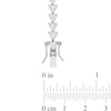 Thumbnail Image 3 of 4.0mm Heart-Shaped White Lab-Created Sapphire Tennis Bracelet in Sterling Silver - 7.5"