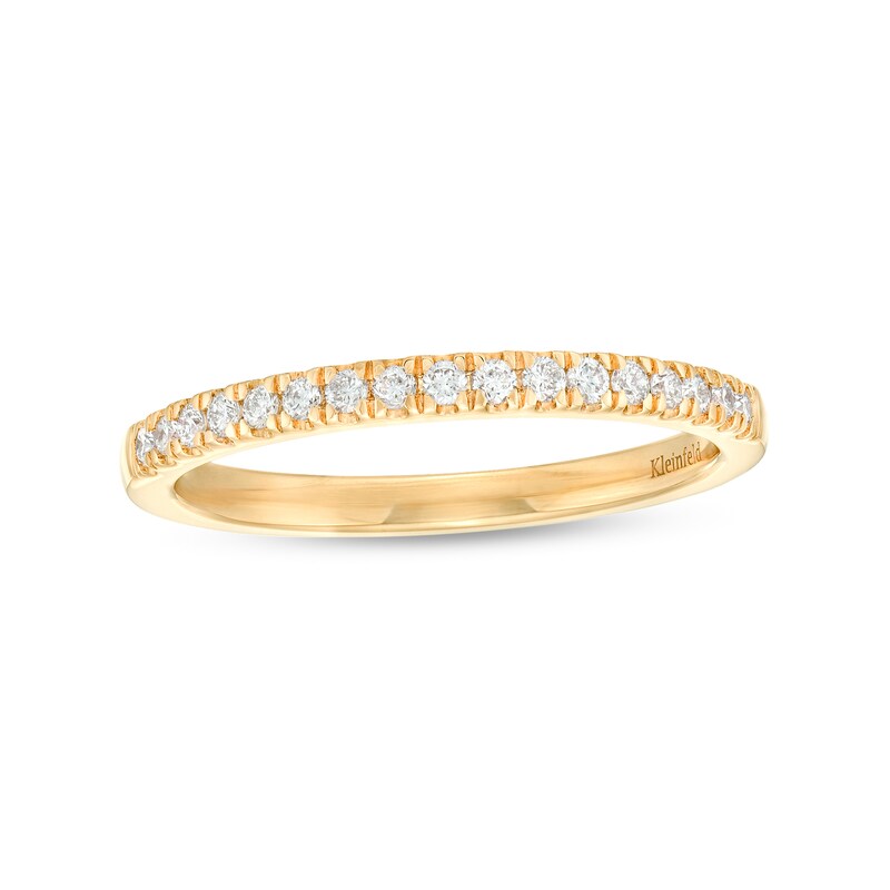 Main Image 1 of Kleinfeld® x Zales 1/5 CT. T.W. Certified Lab-Grown Diamond Anniversary Band in 18K Gold (F/VS2)