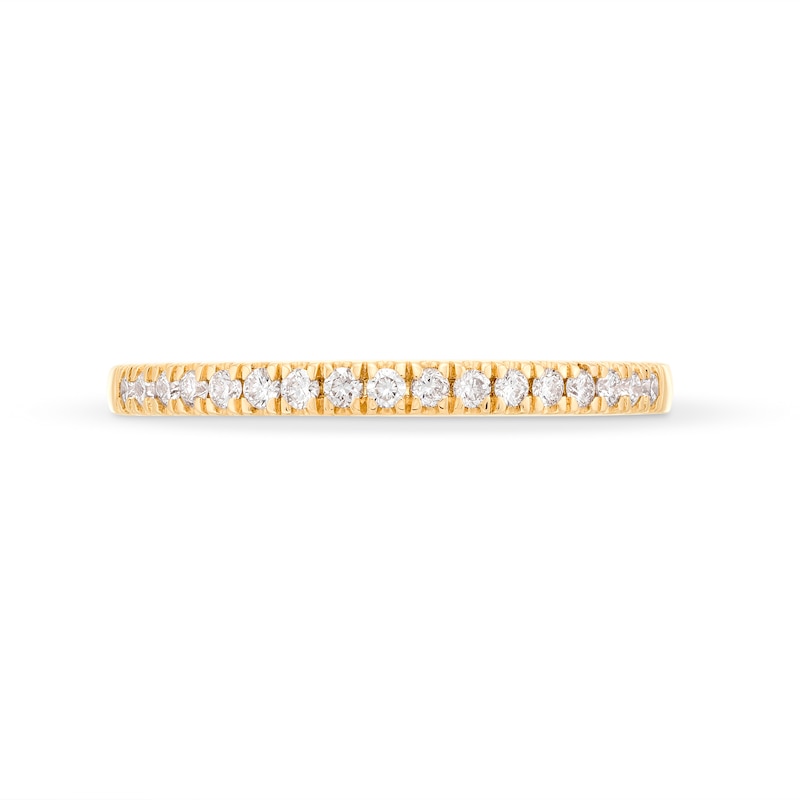 Main Image 4 of Kleinfeld® x Zales 1/5 CT. T.W. Certified Lab-Grown Diamond Anniversary Band in 18K Gold (F/VS2)