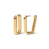 Thumbnail Image 0 of PDPAOLA™ at Zales Ribbed Hoop Earrings in Sterling Silver with 18K Gold Plate