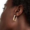 Thumbnail Image 2 of PDPAOLA™ at Zales Ribbed Hoop Earrings in Sterling Silver with 18K Gold Plate