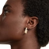 Thumbnail Image 4 of PDPAOLA™ at Zales Ribbed Hoop Earrings in Sterling Silver with 18K Gold Plate