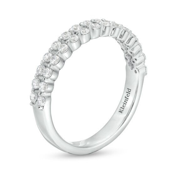 Kleinfeld® x Zales 1/2 CT. T.w. Certified Lab-Grown Diamond Double Row Anniversary Band in Platinum (F/Vs2)
