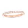 Thumbnail Image 1 of Kleinfeld® x Zales 1/5 CT. T.W. Certified Lab-Grown Diamond Anniversary Band in 18K Rose Gold (F/VS2)