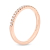 Thumbnail Image 2 of Kleinfeld® x Zales 1/5 CT. T.W. Certified Lab-Created Diamond Anniversary Band in 18K Rose Gold (F/VS2)