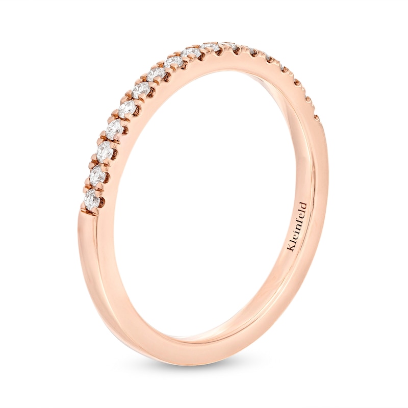Main Image 3 of Kleinfeld® x Zales 1/5 CT. T.W. Certified Lab-Grown Diamond Anniversary Band in 18K Rose Gold (F/VS2)