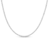 Thumbnail Image 0 of Men's 3 CT. T.W. Diamond Tennis Necklace in 10K White Gold – 22"