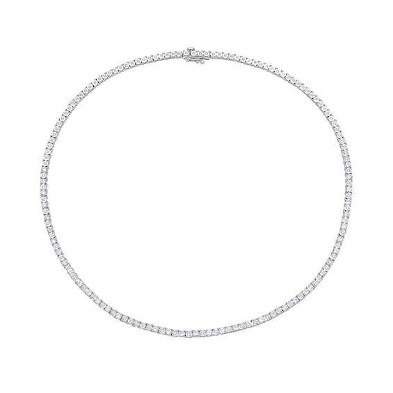 Men's 3 CT. T.w. Diamond Tennis Necklace in 10K White Gold â 22"