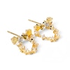 PDPAOLA™ at Zales Labradorite and Cubic Zirconia Chain Drop Earrings in Sterling Silver with 18K Gold Plate