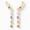 Thumbnail Image 0 of PDPAOLA™ at Zales Labradorite and Multi-Color Cubic Zirconia Drop Earrings in Sterling Silver with 18K Gold Plate