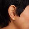 Thumbnail Image 4 of PDPAOLA™ at Zales Labradorite and Multi-Color Cubic Zirconia Drop Earrings in Sterling Silver with 18K Gold Plate