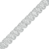 Thumbnail Image 1 of 1 CT. T.W. Diamond Swirl Line Bracelet in Sterling Silver – 7.25"