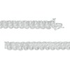 Thumbnail Image 3 of 1 CT. T.W. Diamond Swirl Line Bracelet in Sterling Silver – 7.25"