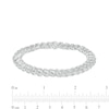 Thumbnail Image 4 of 1 CT. T.W. Diamond Swirl Line Bracelet in Sterling Silver – 7.25"