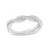 Thumbnail Image 1 of Kleinfeld® x Zales 1/4 CT. T.W. Certified Lab-Grown Diamond Twist Anniversary Band in Platinum (F/VS2)