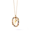 Thumbnail Image 8 of PDPAOLA™ at Zales Multi-Color "P" Pendant in Sterling Silver with 18K Gold Plate