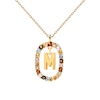 Thumbnail Image 5 of PDPAOLA™ at Zales Multi-Color "M" Pendant in Sterling Silver with 18K Gold Plate