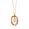 Thumbnail Image 0 of PDPAOLA™ at Zales Multi-Color "S" Pendant in Sterling Silver with 18K Gold Plate