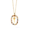 Thumbnail Image 1 of PDPAOLA™ at Zales Multi-Color "Y" Pendant in Sterling Silver with 18K Gold Plate