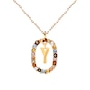 Thumbnail Image 6 of PDPAOLA™ at Zales Multi-Color "Y" Pendant in Sterling Silver with 18K Gold Plate