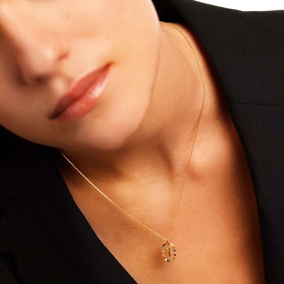 PDPAOLAâ¢ at Zales Multi-Color "Y" Pendant in Sterling Silver with 18K Gold Plate