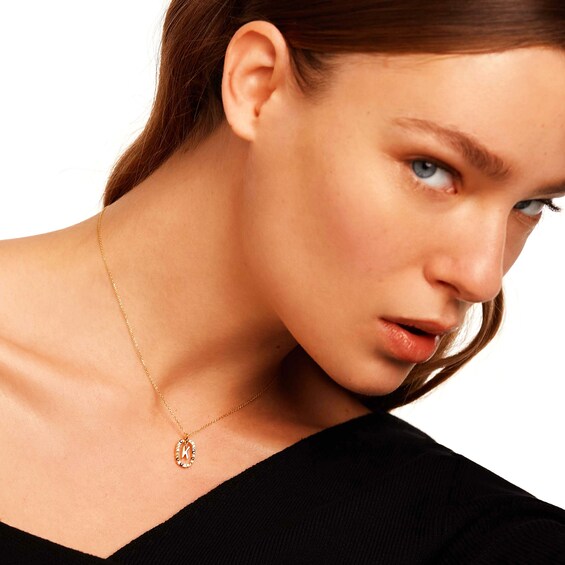 PDPAOLAâ¢ at Zales Multi-Color "K" Pendant in Sterling Silver with 18K Gold Plate