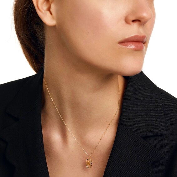 PDPAOLAâ¢ at Zales Multi-Color "Q" Pendant in Sterling Silver with 18K Gold Plate