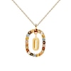 Thumbnail Image 4 of PDPAOLA™ at Zales Multi-Color "O" Pendant in Sterling Silver with 18K Gold Plate