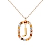 Thumbnail Image 4 of PDPAOLA™ at Zales Multi-Color "J" Pendant in Sterling Silver with 18K Gold Plate