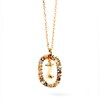 Thumbnail Image 1 of PDPAOLA™ at Zales Multi-Color "Z" Pendant in Sterling Silver with 18K Gold Plate